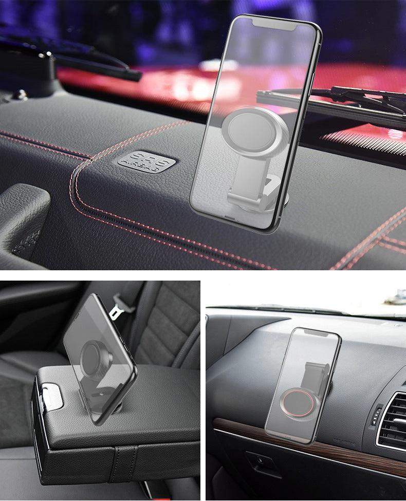 360 Degree Rotating Desktop Folding Magnetic Car Navigation Mobile Phone Holder Car Dashboard Support Frame Auto Accessories - TechTrendzNz