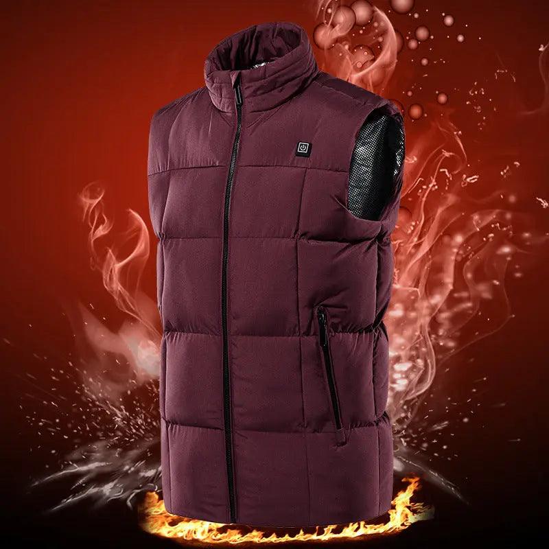 Extreme Temperature working people Heating clothes intelligent temperature control and rechargeable heating vest men Women - TechTrendzNz
