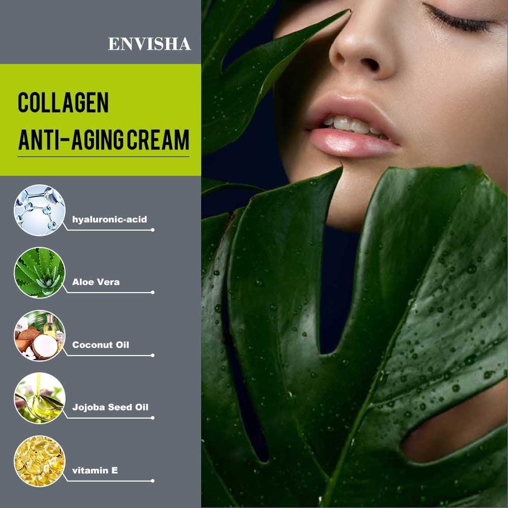Face Cream Collagen Hyaluronic Acid Skin Care Anti-Wrinkle Moisturizing Anti-Aging Night Shrink Pores Whitening Smooth - TechTrendzNz
