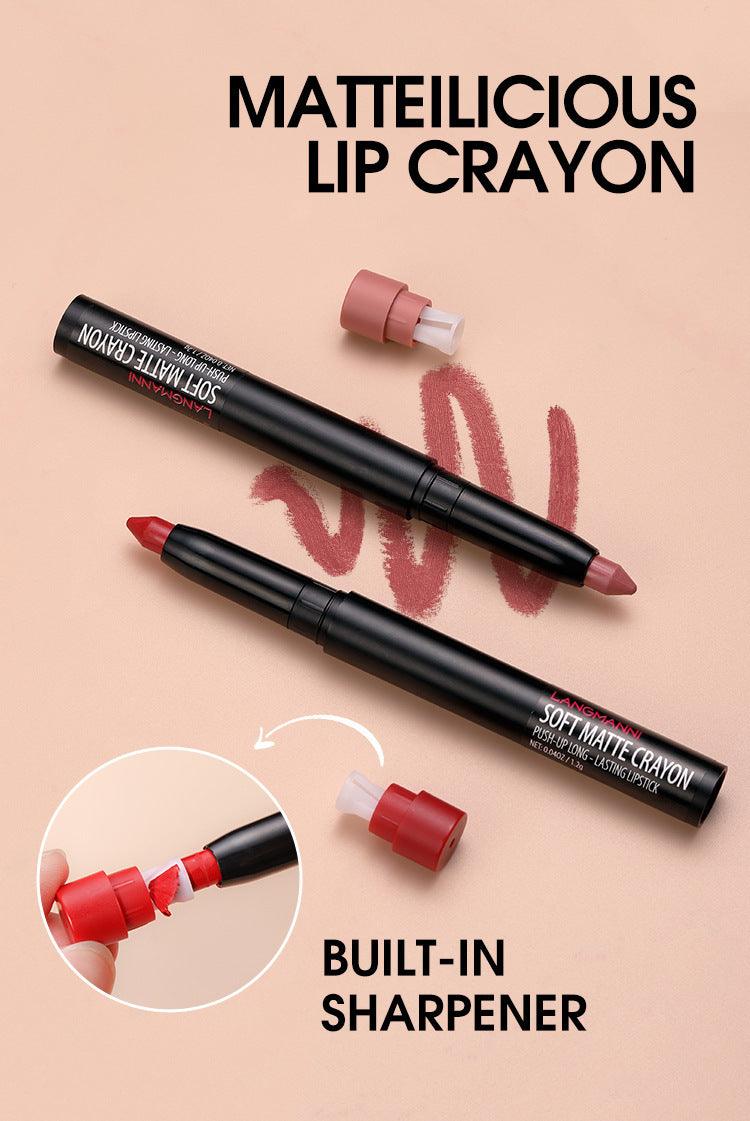 Langmanni Makeup Lipstick Set Of Six Matte Matte Lipsticks Lip Gloss Set - TechTrendzNz