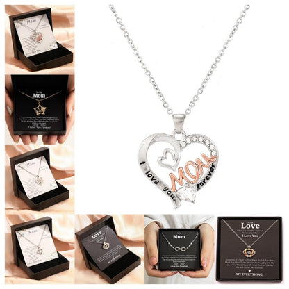 Mother's Day Necklace Gift Box Love Necklace For Women Fine Jewelry Women Accessories Fashion Jewelry - TechTrendzNz