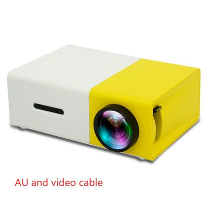 Portable Projector 3D Hd Led Home Theater Cinema HDMI-compatible Usb Audio Projector Yg300 Mini Projector - TechTrendzNz