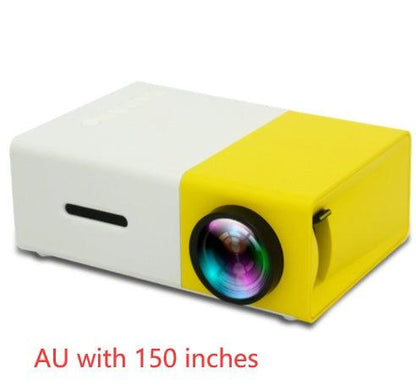Portable Projector 3D Hd Led Home Theater Cinema HDMI-compatible Usb Audio Projector Yg300 Mini Projector - TechTrendzNz