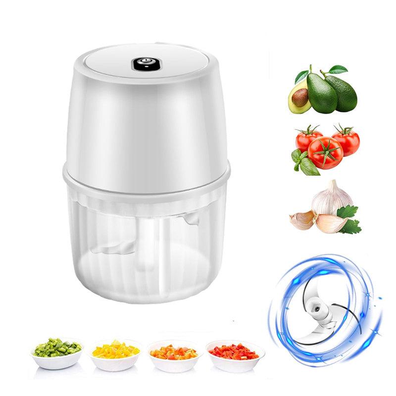 USB Rechargeable Electric Garlic Press Portable Wireless Food Chopper Mini Complementary Food Mixer Kitchen Gadgets - TechTrendzNz