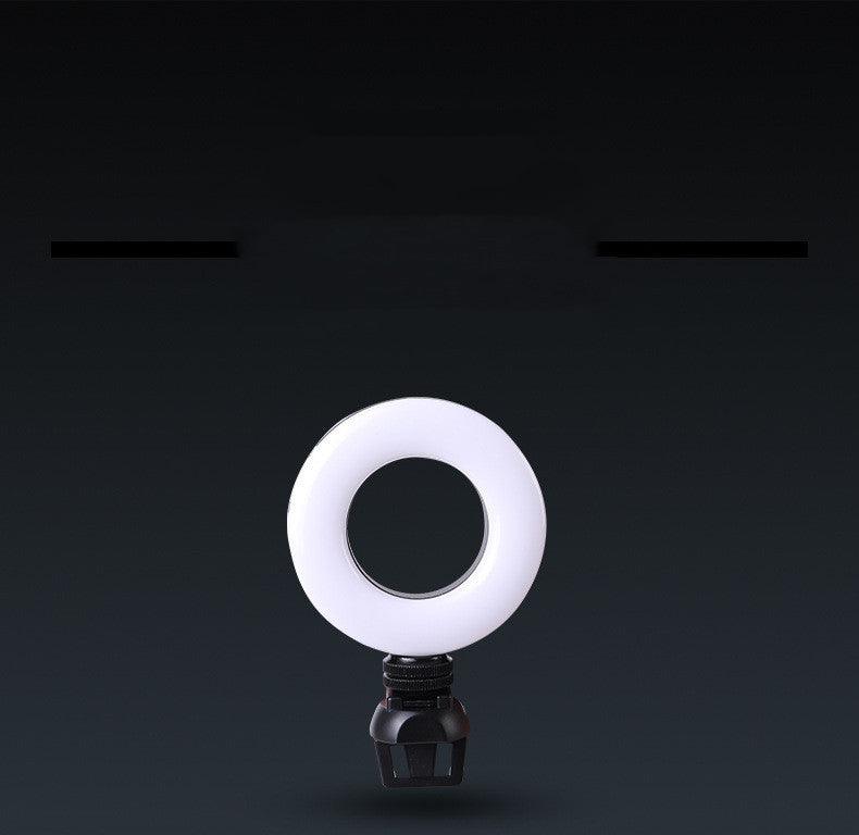 Video Conference 4 Inch Fill Light Computer Live Photography Light LED Selfie Light USB Powered Round Camera Lamp Dimmable LED Ring Light With Phone Holder - TechTrendzNz