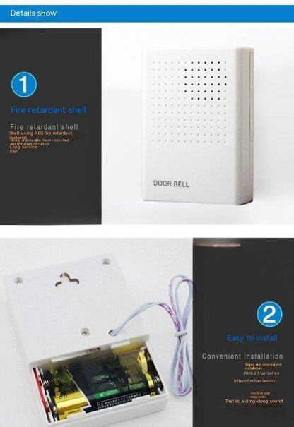 Wired Doorbell Battery-mounted Dingdong Doorbell Access Control Accessories - TechTrendzNz