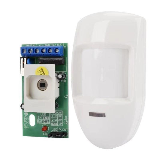 Wired Pir Motion Sensor Passive Infrared Detector Wall Mounted Warning Alarm Relay Home Security System - TechTrendzNz