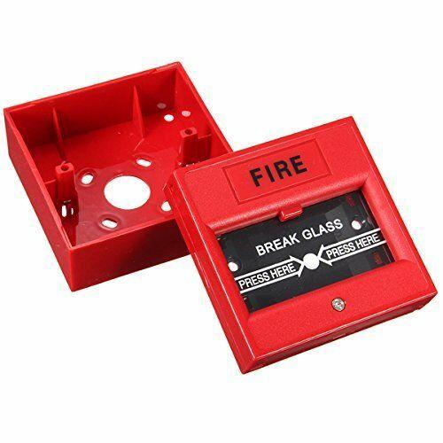 Wired Security Button Hand Breaking Glass Emergency Fire Alarm - TechTrendzNz