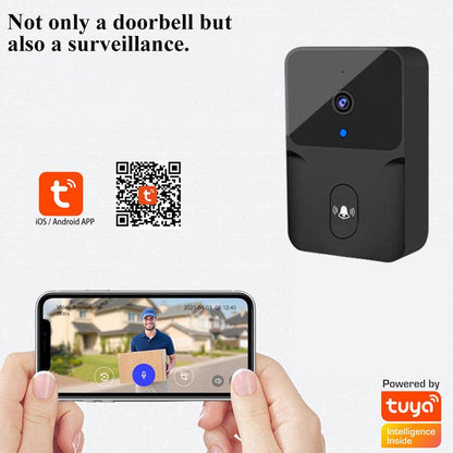 Wireless Video Doorbell Smart Home HD Camera Voice Intercom Security Protection Wifi Ring Door Bell with Chime Visual Monitor - TechTrendzNz